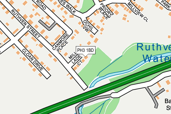 PH3 1BD map - OS OpenMap – Local (Ordnance Survey)