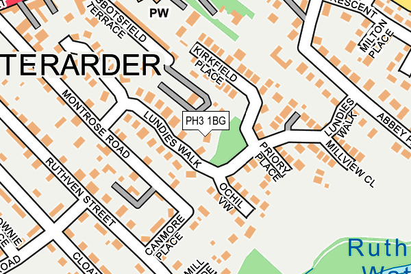 PH3 1BG map - OS OpenMap – Local (Ordnance Survey)
