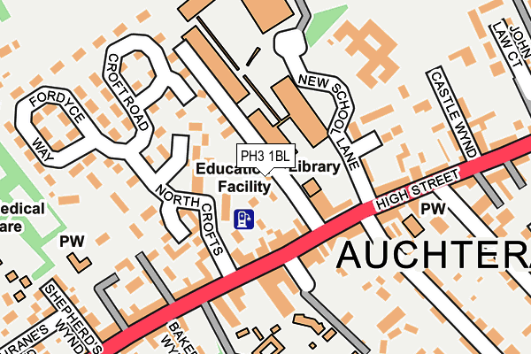 PH3 1BL map - OS OpenMap – Local (Ordnance Survey)