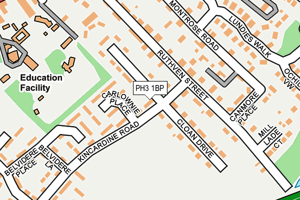 PH3 1BP map - OS OpenMap – Local (Ordnance Survey)