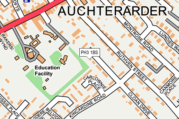 PH3 1BS map - OS OpenMap – Local (Ordnance Survey)