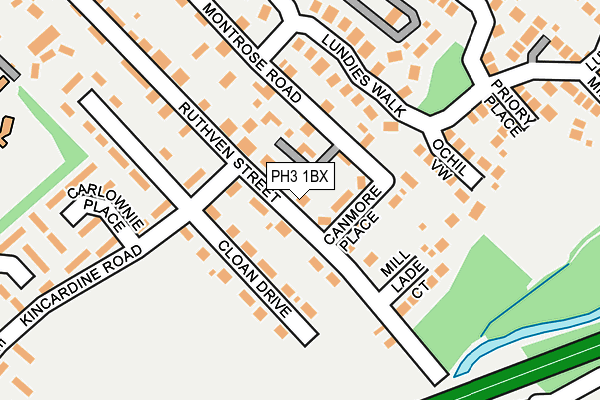 PH3 1BX map - OS OpenMap – Local (Ordnance Survey)