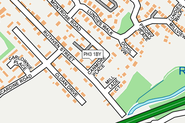 PH3 1BY map - OS OpenMap – Local (Ordnance Survey)