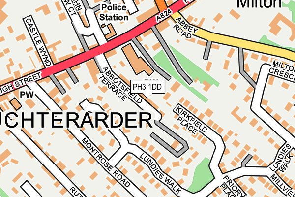 PH3 1DD map - OS OpenMap – Local (Ordnance Survey)