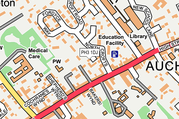 PH3 1DJ map - OS OpenMap – Local (Ordnance Survey)