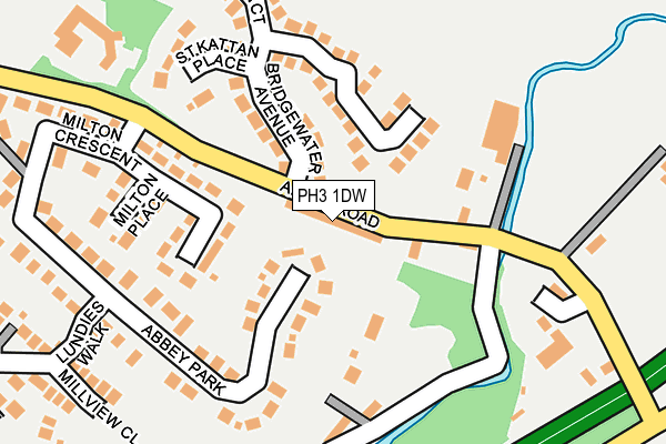 PH3 1DW map - OS OpenMap – Local (Ordnance Survey)