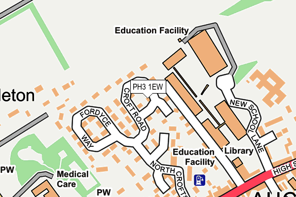 PH3 1EW map - OS OpenMap – Local (Ordnance Survey)