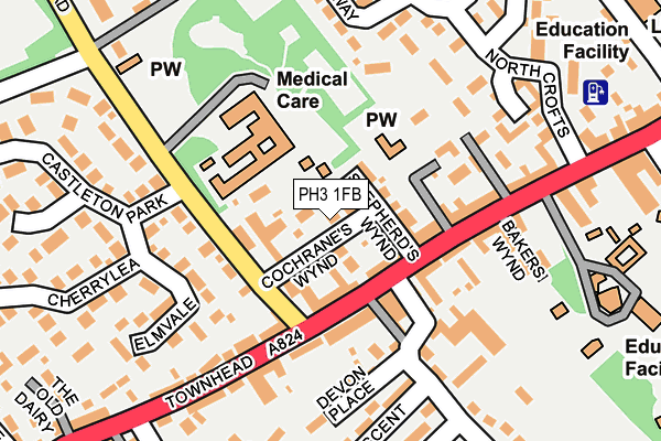 PH3 1FB map - OS OpenMap – Local (Ordnance Survey)