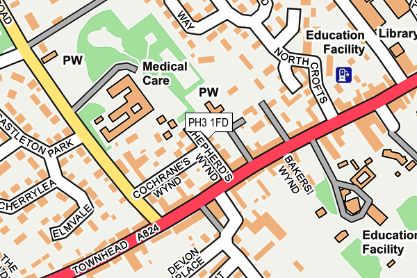 PH3 1FD map - OS OpenMap – Local (Ordnance Survey)