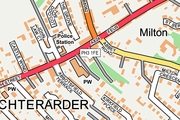 PH3 1FE map - OS OpenMap – Local (Ordnance Survey)