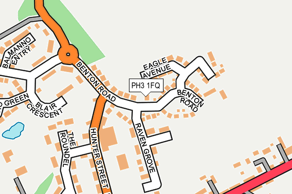 PH3 1FQ map - OS OpenMap – Local (Ordnance Survey)