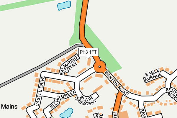 PH3 1FT map - OS OpenMap – Local (Ordnance Survey)