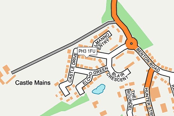 PH3 1FU map - OS OpenMap – Local (Ordnance Survey)