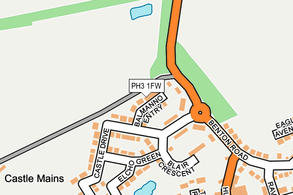 PH3 1FW map - OS OpenMap – Local (Ordnance Survey)