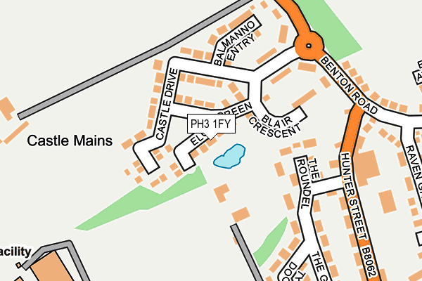 PH3 1FY map - OS OpenMap – Local (Ordnance Survey)