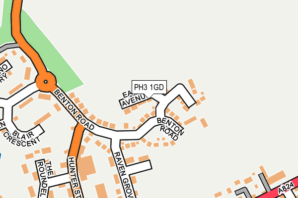 PH3 1GD map - OS OpenMap – Local (Ordnance Survey)