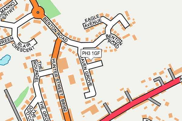 PH3 1GF map - OS OpenMap – Local (Ordnance Survey)
