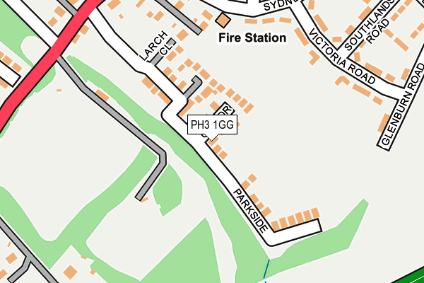 PH3 1GG map - OS OpenMap – Local (Ordnance Survey)