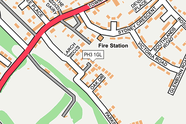 PH3 1GL map - OS OpenMap – Local (Ordnance Survey)