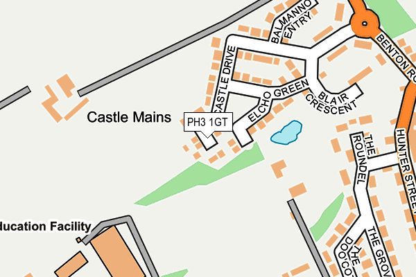 PH3 1GT map - OS OpenMap – Local (Ordnance Survey)