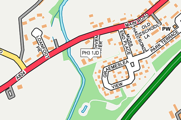 PH3 1JD map - OS OpenMap – Local (Ordnance Survey)