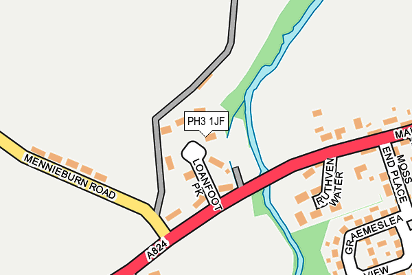 PH3 1JF map - OS OpenMap – Local (Ordnance Survey)