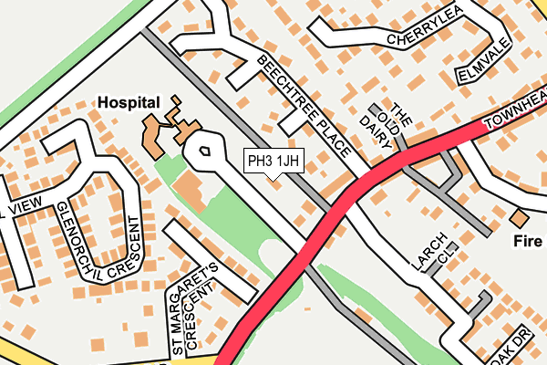 PH3 1JH map - OS OpenMap – Local (Ordnance Survey)