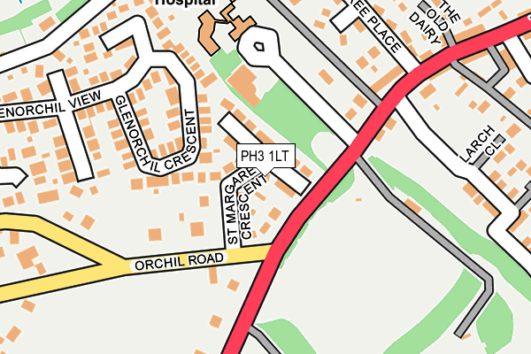 PH3 1LT map - OS OpenMap – Local (Ordnance Survey)