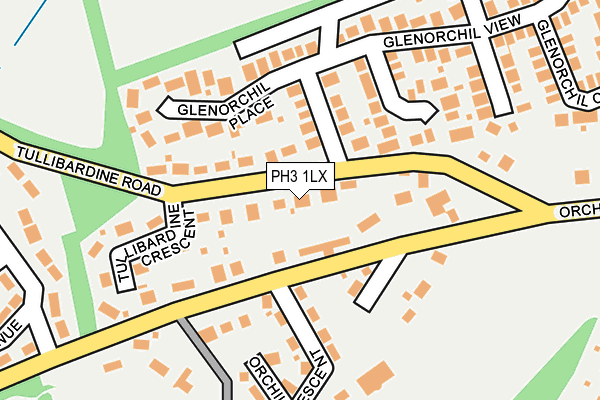 PH3 1LX map - OS OpenMap – Local (Ordnance Survey)