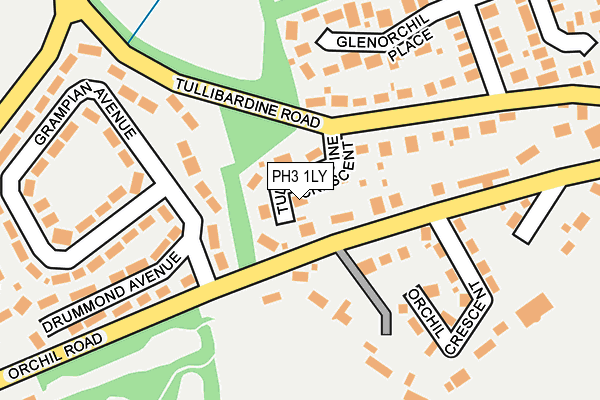 PH3 1LY map - OS OpenMap – Local (Ordnance Survey)