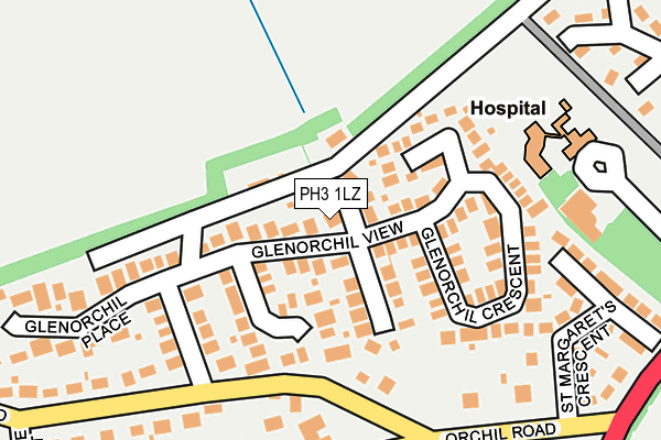 PH3 1LZ map - OS OpenMap – Local (Ordnance Survey)