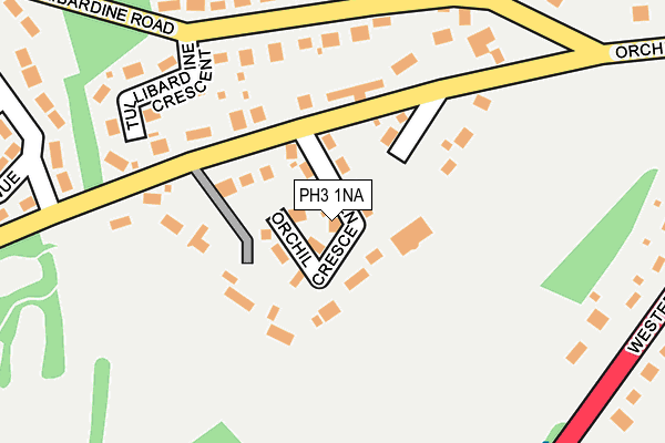 PH3 1NA map - OS OpenMap – Local (Ordnance Survey)
