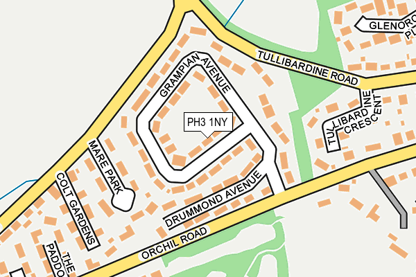 PH3 1NY map - OS OpenMap – Local (Ordnance Survey)