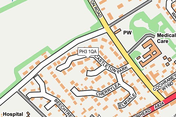 PH3 1QA map - OS OpenMap – Local (Ordnance Survey)