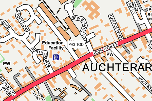 PH3 1QD map - OS OpenMap – Local (Ordnance Survey)