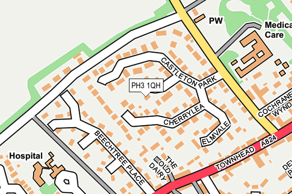 PH3 1QH map - OS OpenMap – Local (Ordnance Survey)