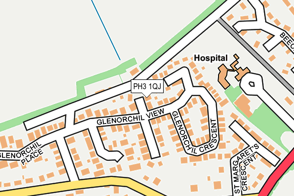 PH3 1QJ map - OS OpenMap – Local (Ordnance Survey)