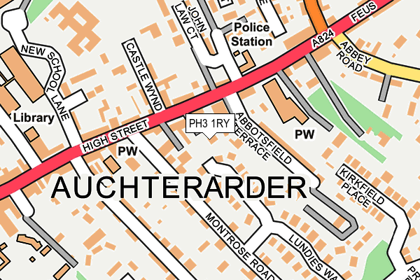 PH3 1RY map - OS OpenMap – Local (Ordnance Survey)