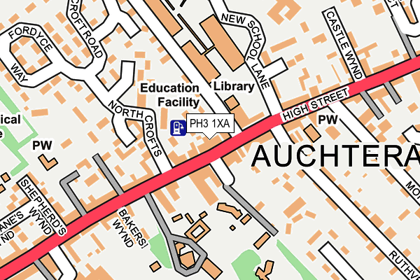 PH3 1XA map - OS OpenMap – Local (Ordnance Survey)
