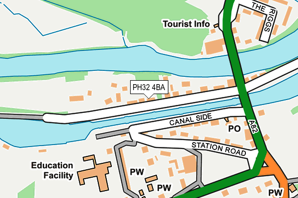 PH32 4BA map - OS OpenMap – Local (Ordnance Survey)