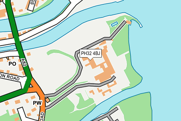 PH32 4BJ map - OS OpenMap – Local (Ordnance Survey)