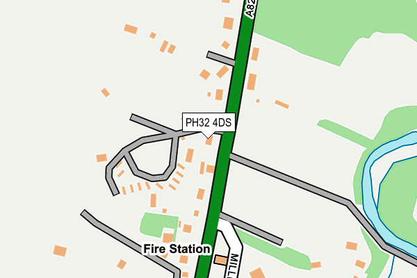 PH32 4DS map - OS OpenMap – Local (Ordnance Survey)