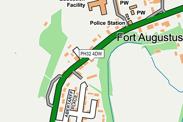 PH32 4DW map - OS OpenMap – Local (Ordnance Survey)