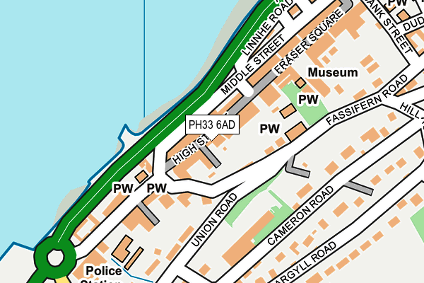 PH33 6AD map - OS OpenMap – Local (Ordnance Survey)