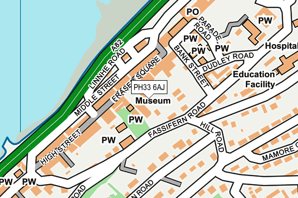 PH33 6AJ map - OS OpenMap – Local (Ordnance Survey)