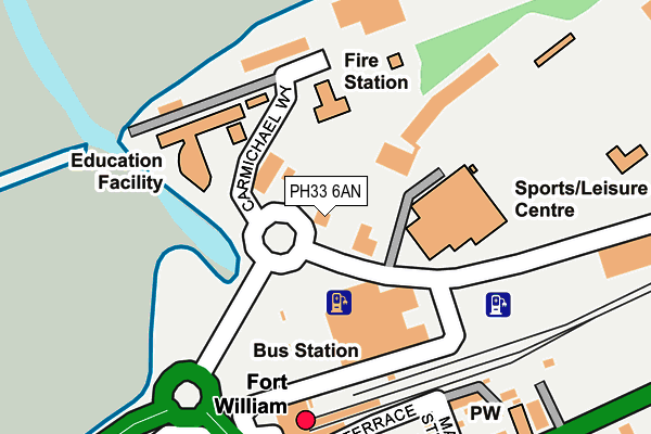 PH33 6AN map - OS OpenMap – Local (Ordnance Survey)