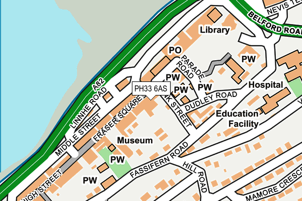 PH33 6AS map - OS OpenMap – Local (Ordnance Survey)
