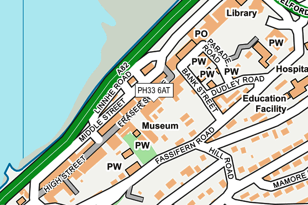 PH33 6AT map - OS OpenMap – Local (Ordnance Survey)