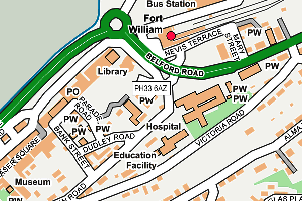 PH33 6AZ map - OS OpenMap – Local (Ordnance Survey)