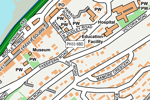 PH33 6BD map - OS OpenMap – Local (Ordnance Survey)